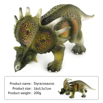 Juros periodo Pasaulio Parkas Styracosaurus Stegosaurus Saichania Dinozaurų Plastiko Žaislas Modelio Vaikų Dovanų