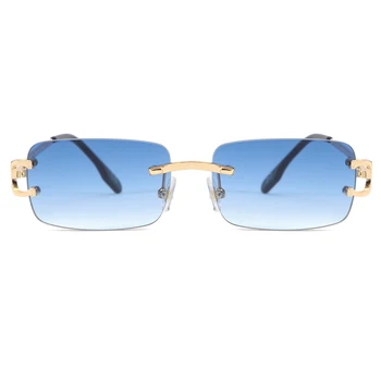 Kachawoo retro stačiakampio formos akiniai nuo saulės taškus vyras moteris uv400 mažųjų saulės akinių mados mėlyna rožinė aukso metalo gimtadienio dovanos