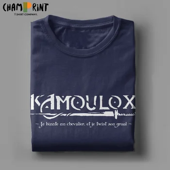 Kamoulox Kaamelott King Arthur Vyrų Marškinėliai Vintage Marškinėliai Trumpomis Rankovėmis Įgulos Kaklo Marškinėliai Medvilnė, Klasikinis Viršūnės