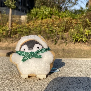 Kawaii Shiba Inu Pingvinas Pliušiniai Žaislai Mielas Animacinių filmų Minkštas Stuffedpendant Lėlės Klavišą Grandinės Žiedas, Pakabukas Minkštas Pliušas Žaislai Mergaitėms Dovanų