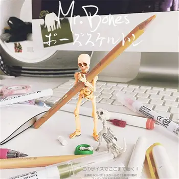 Kilnojamasis Ponas Kaulai, Skeletas Žmogaus Kaukolės Modelis, Viso Kūno, Mini Pav Žaislas Helovinas Nauja Spalva Crystal Skull