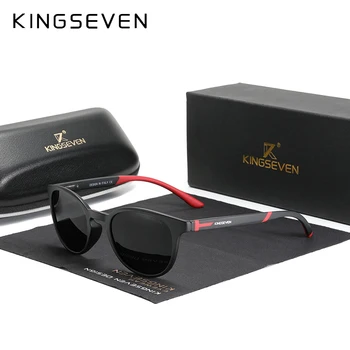 KINGSEVEN Prekės ženklo Moterys Poliarizuoti Akiniai nuo saulės Prabangos Cat Eye Ponios Derliaus Prekės Dizaineris Moterų Saulės Akiniai Oculos Gafas