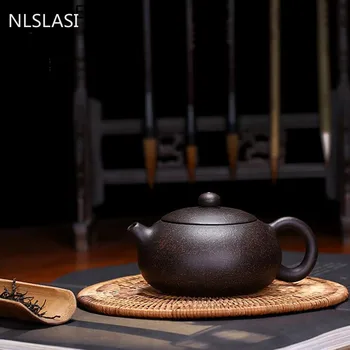 Kinijos Yixing arbatos puodą raudonos molio xi shi arbatinukas Raw rūdos rankų darbo virdulys Autentiški Arbatos nustatyti individualų 188 kamuolys skylę filtras 200ml