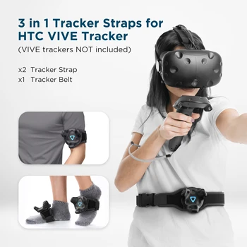 Kiwi Design 3 in 1 Tracker Diržu, HTC, LIVE Tracker Vr Stebėjimo Diržo Htc Vive Sistema Tracker Lazdų - Reguliuojami Dirželiai