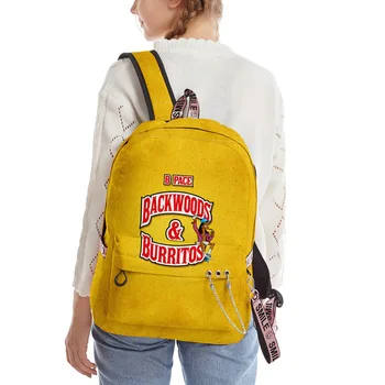Kuprinė Backwoods kuprinė Paaugliams Fshion Moterims/Vyrams Mokyklos Kelionių kuprinė backwood stilingas prekės pečių maišą Geltona Raudona