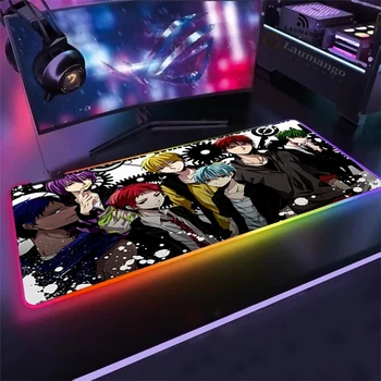 Kuroko NO Basket Anime pelės mygtukai žaidėjus RGB Nešiojamas kompiuteris, mini pc Kompiuteris Mousemat Minkštos Gumos Žaidimų Priedai Kilimėlis Berniukas Dovanų Padas