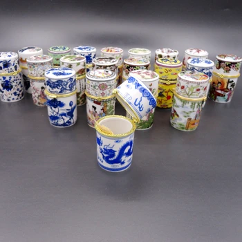 Kūrybos Kinų Keramikos Dantų Krapštuką Turėtojas Papuošalai Atveju Home Hotel Valgomojo Stalo Puošimas Ornamentais Vintage Porceliano Saugojimo Dėžutė