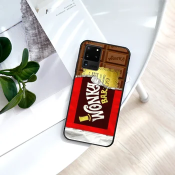 Kūrybos Willy Wonka Šokoladas Telefono dėklas, Skirtas Samsung Galaxy Note, S 8 9 10 20 Plus 