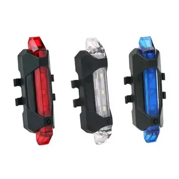 LED Dviračio Žibintas USB Įkrovimo Dviračių Vandeniui Galiniai Šviesos Kalnų Dviratis Dviračio Šviesos Saugos Įspėjamoji Lemputė