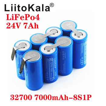 LiitoKala 12V 24V 36V 7Ah 32700 7000mAh lii-70A LiFePO4 Baterija 35A Nuolat Išleidimo Didžiausias 55A Didelės galios baterija, 
