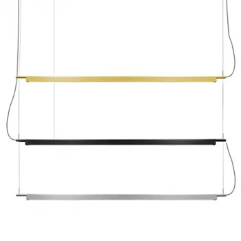 Luceplan Konspektas, linijinis liustra dizaineris pakabos šviesos aukso Black ilgai kabo žibintai, baras, valgomasis stalas Biuro apšvietimas