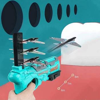 Lėktuvo Paleidimo Burbulas Katapulta Plokštumos Žaislas Lėktuvas Žaislai Vaikams plokštumos Katapulta Pistoletas Šaudymo Žaidimas Žaislai, Lauko Žaislai, Sporto