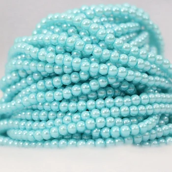 Mados candy spalvas spalvotų imitacija shell perlų 3mm-kaip 14mm turas moterų, mergaičių papuošalai priėmimo prarasti karoliukai papuošalai 15