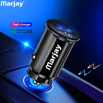 Marjay Mini USB Automobilinis Įkroviklis QC 3.0 