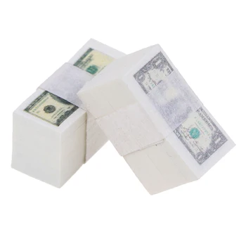 Masto Pluoštas Miniatiūriniai Žaisti Pinigų Us $100 / $1Banknotes Lėlės Namų Aksesuarų Vaikams 