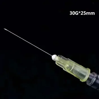 Maža adata 13mm 4mm 25mm vienkartiniai 30G medicinos mikro plastiko įpurškimo kosmetikos sterili adata chirurgijos įrankis