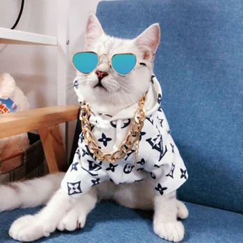 Metalo mados tendencija akiniai mažas pet šuo, katė, akiniai, akiniai nuo saulės, akinių mielas naminių gyvūnėlių nuotraukų dekoravimo prekėms, priedai, 6 Spalvos