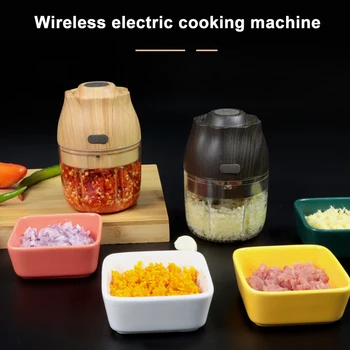 Mini Electric Maisto Smulkintuvą 250ML Tipas-C Įkrovimo Mėsmalę su Teptuku Belaidžius Česnakai Švīts už Mėsmalės Mėsos Sandėlyje