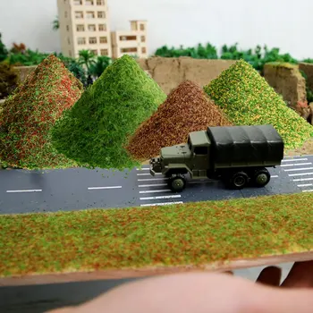 Modelis Statinio Žolės Reljefo Modeliavimas Žemės Milteliai Lapai Geležinkelio Traukinio Wargame Kraštovaizdžio Peizažas Diorama Priedai