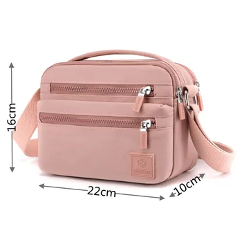 Moterų Nailono Crossbody Messenger Bag Maišus Mažas Ponios Rankinėje Kelionės Atsitiktinis Moterų Aukštos Kokybės Multi-pocket Nešti Pečių Maišą