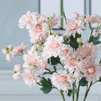 NAUJAS Augalas, bijūnas filialas šilko dirbtinės gėlės flores artificiales kambarį apdaila butas dekoravimas, gėlių netikras