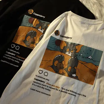 Naujas mados hip-hop chaoda laisvi marškinėliai vyrų ir moterų Harajuku T-shirt LINKIU JUMS BUVO ČIA raidė, print T-shirt viršų