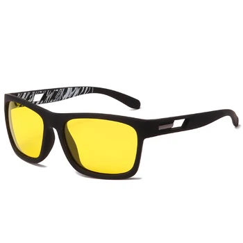 Naujas Vyrų Kvadratinių Poliarizuoti Akiniai nuo saulės Ženklo Dizaineris Derliaus Vyrams Danga Vairuotojo Saulės akiniai UV400 Atspalvių Akių Oculos de sol