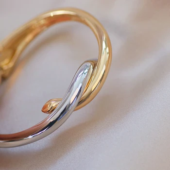 Naujo Dizaino Paprastas Metalo Geometrinis Atidaryti Apyrankės Moterims Aukso Spalvos Žavesio Apyrankės, Bangles Mados Juvelyrika Priedai