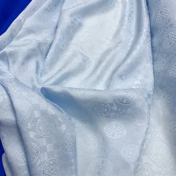 Nekilnojamojo šilko Žakardo rožinė mėlyna balta Satino derliaus audinio hanfu kimono cheongsam audinys audinys 0.5 metro