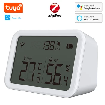 NEO Tuya ZigBee Smart Home Temperatūros Ir Drėgmės Jutiklis Veikia Su 