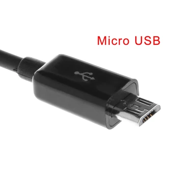Nešiojamas USB 2.0 Type A Male Micro USB Dual Vyrų Splitter Y Įkrovimo Duomenų Kabelis 667C