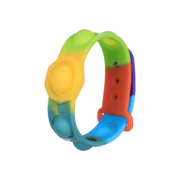 Nešiojamų Paspauskite Fidget Apyrankę Išskleidimo Žaislai Paprasta Dimple Streso Pagalbos Ranką Pasirodo Figet Žaislai Popit Minkšto Silikono Apyrankė