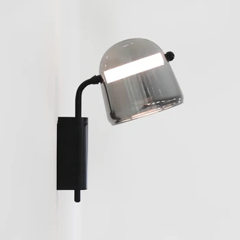 Nordic minimalist bedside wall lamp designer ins creative bedroom study aisle lamp modern glass decorative lamps