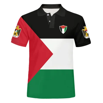 OGKB Vyrų Polo T Shirts 3D Nemokamai Palestinos Vėliava, Spausdinta Mergina Palestinoje Šalikas Vasarą Taikos Gazos Negabaritinių marškinėliai Polo Vyrų Drabužiai.