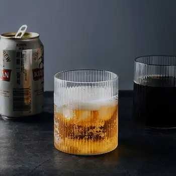 Origami stiklas skaidrus puodelio kavos puodelio ledo alaus termosas puodelio kūrybos puodelio pieno sulčių taurė