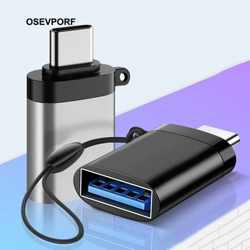 OSEVPORF USB C Tipo OTG Adapteris Micro USB C Male į USB 3.0 Female Kabelio Keitikliai Macbook Pro 