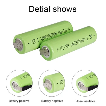 PALO 1.2 V AA Įkraunamos Baterijos AA NiMH Baterijos Nuotolinio Valdymo Elektroninis dantų šepetėlis žaislai LED šviesos Skustuvas Radijo baterijų