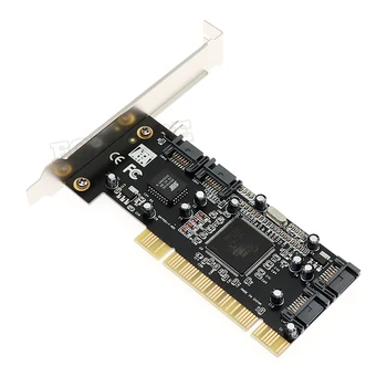 PCI į SATA adapteris PCI 4 uostai SATA adapteris valdiklio išplėtimo konverteris RAID card For Desktop/Kompiuteris