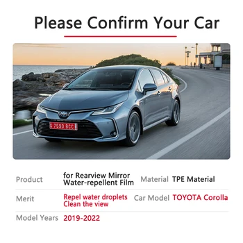 Pilnas draudimas Anti Rūko Kino Rainproof galinio vaizdo Veidrodėliai Toyota Corolla E210 210 2019 2020 Automobilių Lipdukai Švarus Filmų Priedai