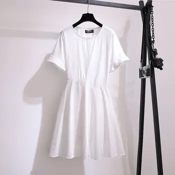 Plus Size 2021 M. Vasarą korėjos Atsitiktinis Moteris, Dviejų dalių Rinkiniai Nėrinių Liemenė Ir O-kaklo Kietas Mini Suknelė Moterų Saldus Kostiumai