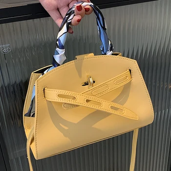 Prabangos prekės ženklo Kaspino Nešti maišą 2021 Mados Naujų Kokybės PU Oda Moterų Dizaineris Rankinės vientisos spalvos Petį Krepšys