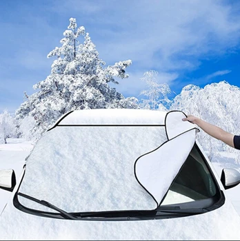 Priekinio Stiklo Dangtis Magnetinio Automobilio Langą Ekrane, Šalčio, Ledo, Didelio Sniego Dulkių Raštas