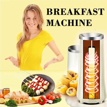 Pusryčių Mašina, Elektrinis Automatinis Multifunctiona Mini Kiaušinių Roll Maker Aušinimo Kiaušinių Viryklė ES Plug Omletas Pusryčiams Kiaušinių Katilas