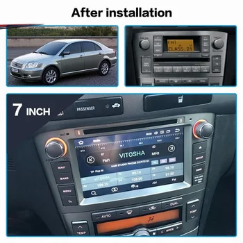 PX6 IPS Android 10.0 4+64G Automobilio Radijo Toyota Avensis 2002-2008 GPS Navigacijos Auto Audio Stereo Recoder Galvos Vienetas DSP Carplay