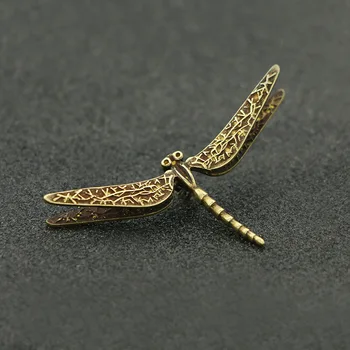Rankų Darbo Gryno Vario Kinų Stiliaus Meno Dragonfly Figūrėlės Miniatiūros Namų, Sodo Puošmena Kūrybinio Darbo Stalo Dekoras, Dovanos