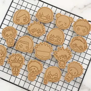 Rinkinys Džiudžiutsu Kaisen Cookie Cutter Japonijos Anime Daugkartinio naudojimo Kepimo Įtaisus Kepimo Įrankius, Pyragai Virtuvės Reikmenys
