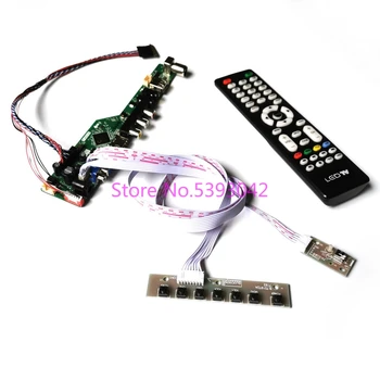RINKINYS LP156WH3 (TL)(A1)/(TL)(A2)/(TL)(A3) LVDS 40Pin skystųjų KRISTALŲ ekranas, 1366*768 VGA, USB, AV nuotolinio+klaviatūra TV kontrolės valdybos ratai