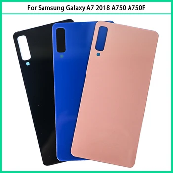 Samsung Galaxy A7 2018 Baterijos, Galinio Dangtelio A750 A750F SM-A750F A750FN Galinių Durelių Būsto Atveju Stiklo plokštės Pakeisti
