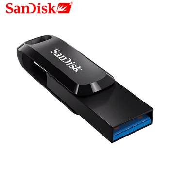 SanDisk SDDDC3 C Tipo USB 3.1 Flash Diskas 128GB 64GB 32GB Pendrive USB Atminties Diską Pen Ratai 32 64 128-Smar