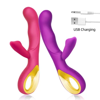 Sekso Žaislai Moteris Rabbit Vibratorius G Spot Dildo Dviguba Vibracija Moterų Makšties Klitorio Silikoninis Vandeniui Suaugusiųjų Sekso Produktas